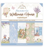 Stamperia Scrapbooking Pad 10 sheets cm 30,5x30,5 (12"x12") - Create Happiness Welcome Home Stamperia Scrapbooking Pad 10 sheets cm 30,5x30,5 (12"x12") - Create Happiness Welcome Home
