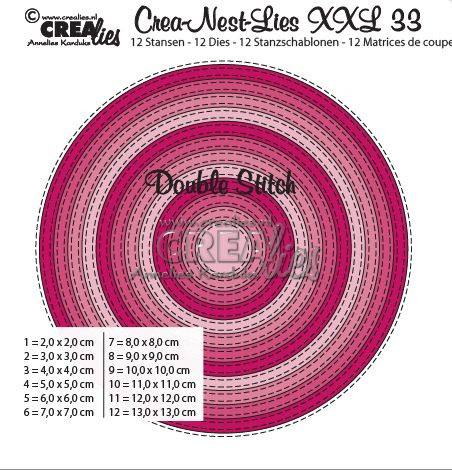CREAlies Crea-Nest-Lies XXL 33 Double Stich Kreise