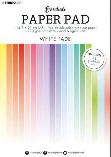 Studio Light Paper pad Essentials White Fade A5