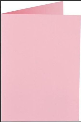 Papicolor Doppelkarte A6 baby pink 200gr-SB 6 St - 105x148 mm