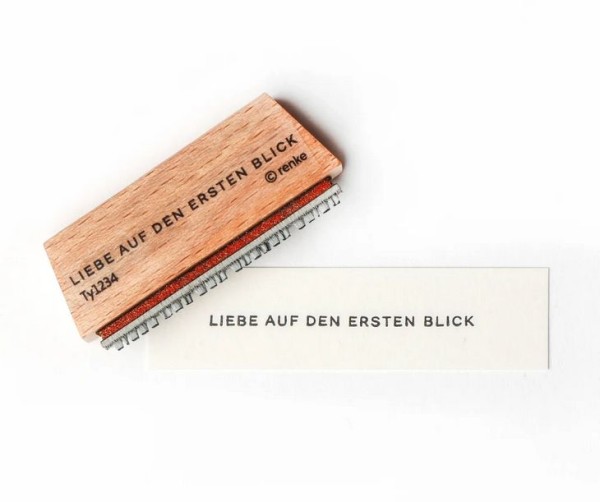 Alexandra Renke Holzstempel Mini Typo Liebe auf den ersten Blick