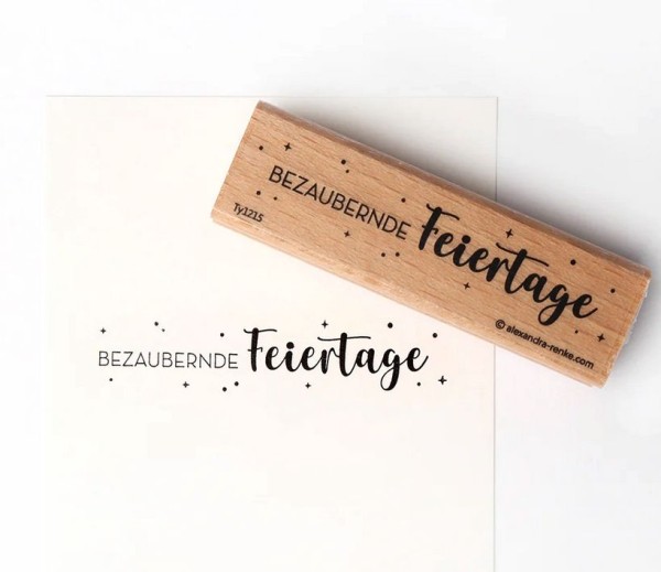 alexandraRENKE Holzstempel 'bezaubernde Feiertage'