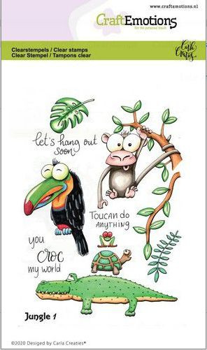 CraftEmotions Clear Stamps Jungle 1