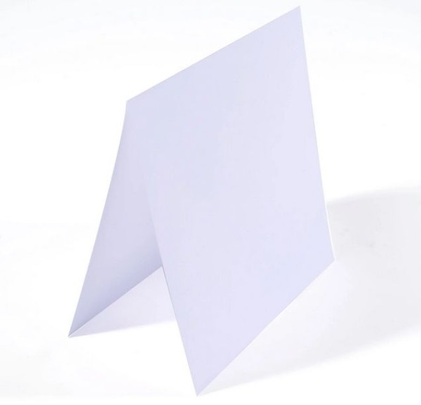 Florence • Tonkarton Faltkarten 200g Glatt 15,5x15,5cm weiß 25x