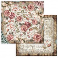Stamperia Scrapbooking paper double face - Passion roses and laces 12x12 Stamperia Scrapbooking paper double face - Passion roses and laces 12x12