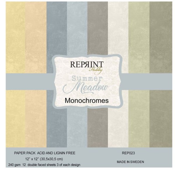 Reprint Hobby Summer Meadow 12x12 Inch Cardstock (REP023)