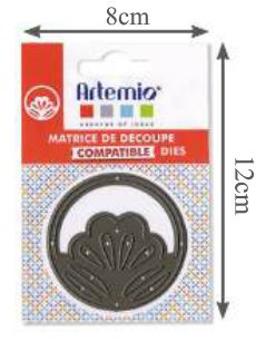 Stanzschablone Artemio abstrakte Blume 18050027