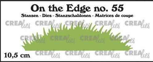 Crealies On the Edge die / Stanzschablone Nr. 55 Grashügel