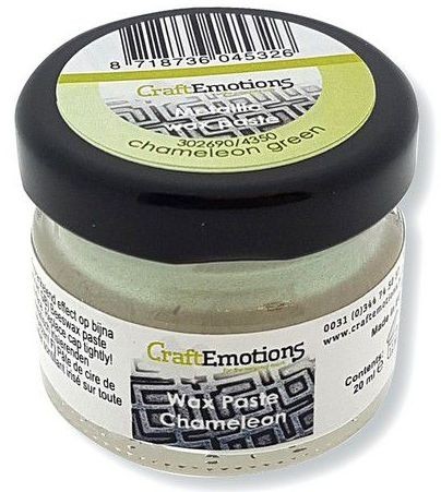 CraftEmotions Wachspaste gilding wax Chamäleon - grün 20 ml