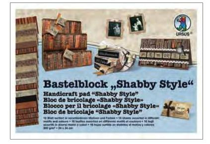 Ursus Bastelblock Shabby Style 12690007