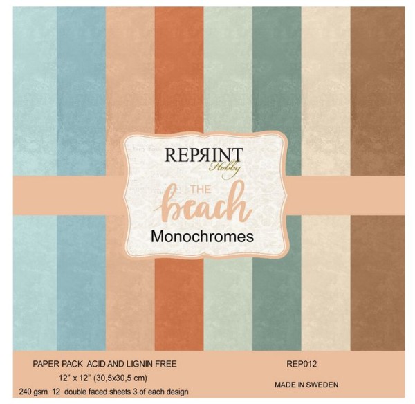 Reprint Hobby 12x12 The beach Cardstock