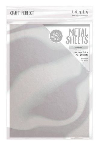 Tonic Studios Craft Perfect Metal Sheets - Silver Foil (12,50 /qm)