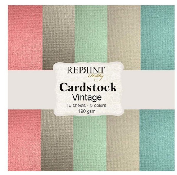 Reprint Hobby 12x12 Cardstock Vintage (10 Blatt)