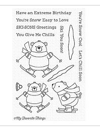 My Favorite Things Ski-sons Greetings Clear Stamps