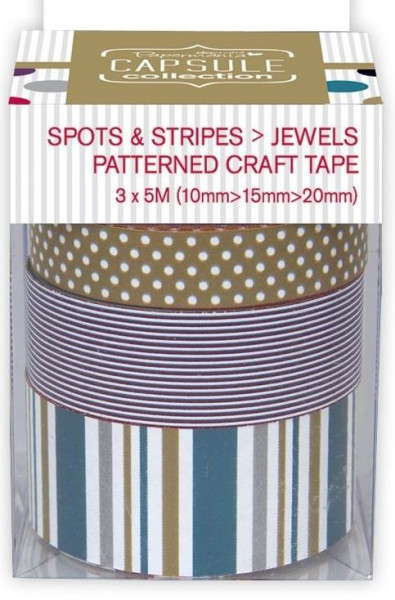Papermania Craft Tapes spots and stripes jewels