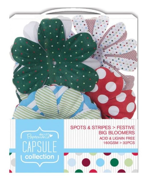 docrafts Capsule Collection Spots and stripes festive Big Bloomers