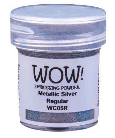 WOW! Embossingpulver metallic silber regular