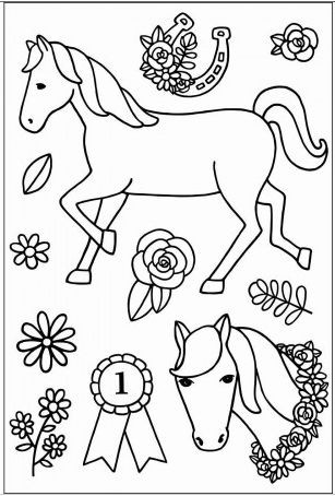 efco clear stamps Stempelset Pferde 4511283