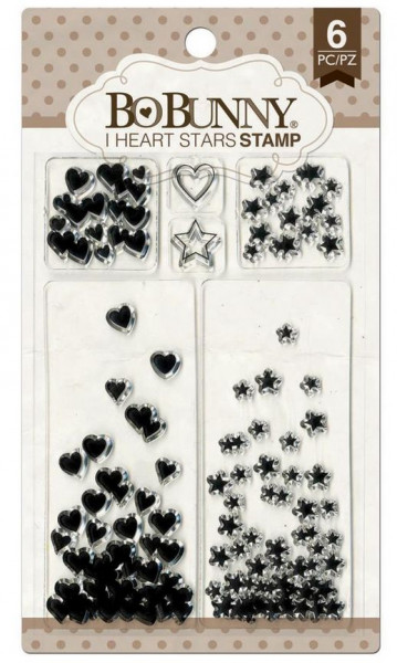 BoBunny I Heart Stars Stamp Clear Stamps 12105444