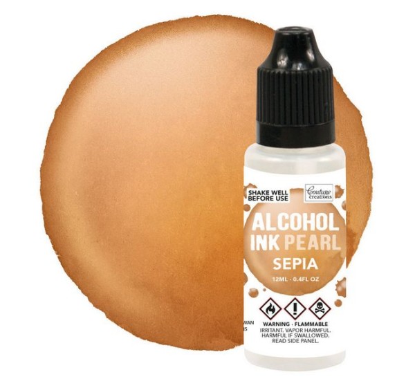 Couture Creations Alcohol Ink Pearl Sepia 12ml
