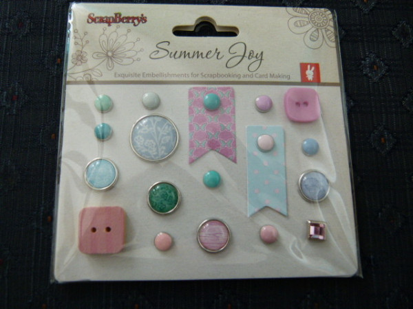 ScrapBerry´s Brads - Summer Joy 1- 18 Stück