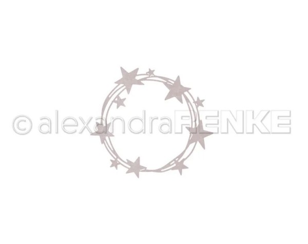 alexandraRENKE Stanzschablone Fröhlicher Sternenkranz