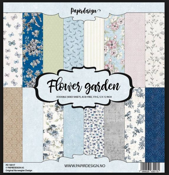 Papirdesign Flower Garden Paper Pack 12x12