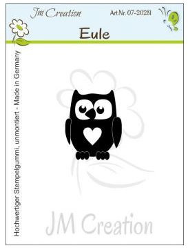 JM Creation unmontierter Stempelgummi Eule 07-20281