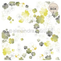 alexandraRENKE Designpapier grünes Glücksklee-Gestöber Groß alexandraRENKE Designpapier grünes Glücksklee-Gestöber Groß