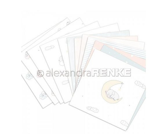 AlexandraRENKE 6x6 Papierpack Lenas-Baby-Kolletktion (12 Blatt)