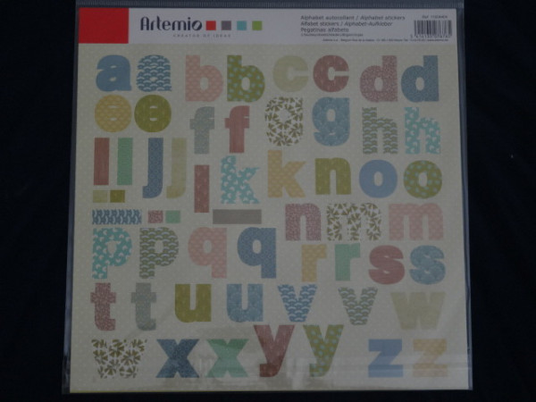 Artemio Alphabet Sticker 11004404