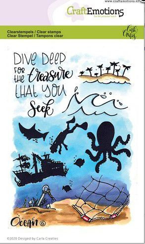 CraftEmotions Clear Stamps Ocean 6