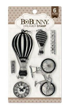 BoBunny Dreamer Clearstamps , Heißluftballon
