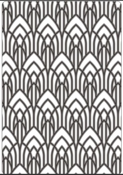 Sizzix Multi-Level Texture Fades Embossing Folder - Arched 665459 Tim Holtz