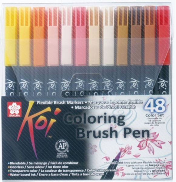 Sakura Koi Coloring Brush Pen - 48 Farben