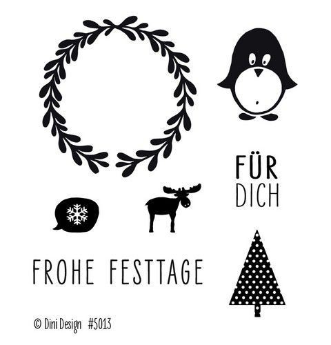 Dini Design Clear Stamps Frohe Festtage