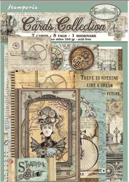 Stamperia Cards Collection - Voyages fantastiques