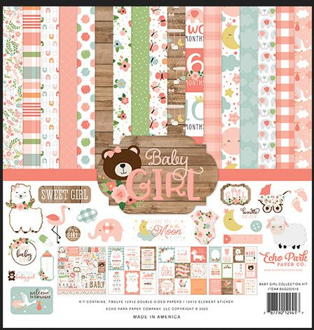 Echo Park Collection Kit Baby Girl 12x12
