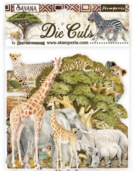 Stamperia Die cuts assorted - Savana