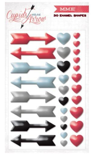 My Mind's eye Cupid's Arrow Nr. 14 #CA1012 Enamel Shapes