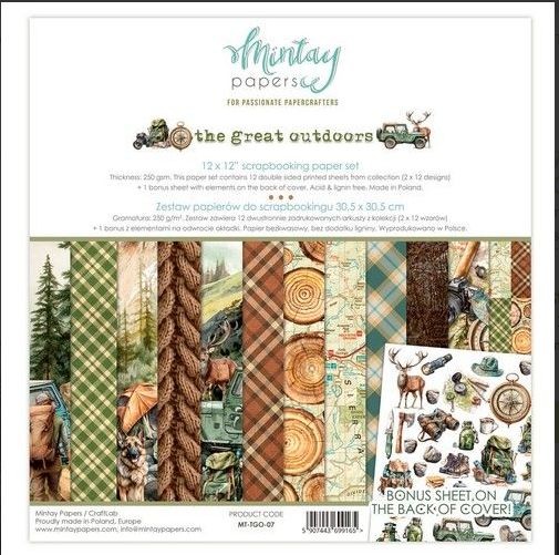 Mintay 12 x 12 Paper Set - The Great Outdoors
