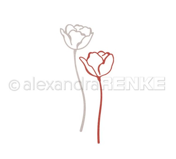alexandraRENKE Stanzschablonen Stanze 'Lineart Kelchblume Set'
