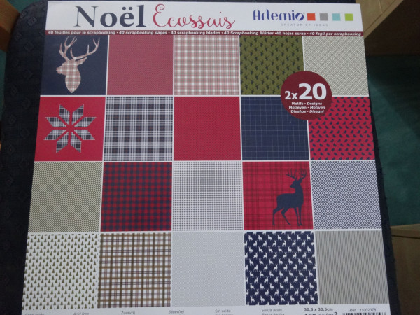 Artemio Scrapbookblock Noel Ecossais 11002378