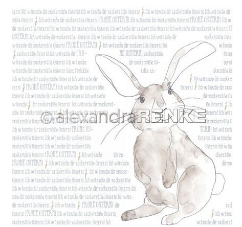 AlexandraRENKE Designpapier frecher Hase