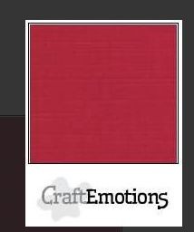 CraftEmotions Leinenkarton 10 Bg Weihnachten rot 30,5x30,5cm