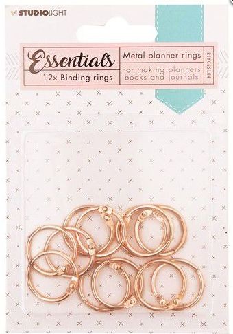 Studio Light Binding rings Rose Planner Essentials 12st nr.4 Buchbinderinge 23mm