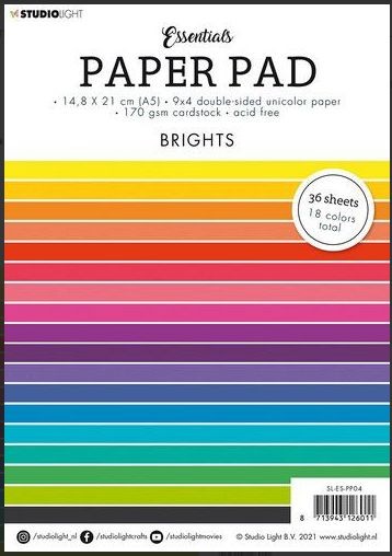 Studio Light Paper pad Essentials Brights Nr.4 A5