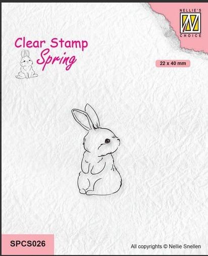 Nellies Choice Clearstempel - Süßes Kaninchen - 1 SPCS026 22x40mm