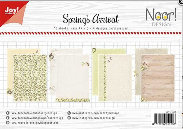 Joy!Crafts Papierset DIN A4 - Noor - Ankunft des Frühlings