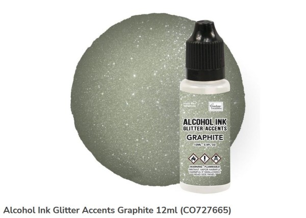 Couture Creations Alkohol ink Glitter Accents Graphite